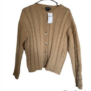 NWT CENY Cable Knit Cardigan